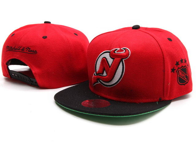 NHL Jersey Devils M&N Snapback Hat NU01